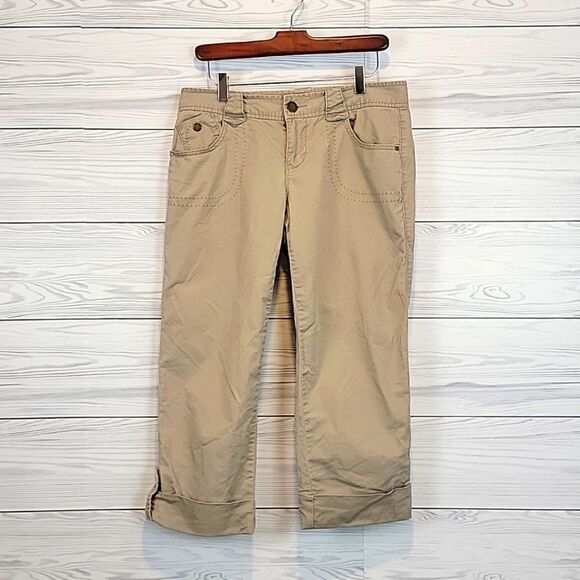 Calvin Klein khaki capris - tan Women's Size 4 - Picture 1 of 13